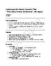 Sample Language & Literacy Lesson Plan: &ldquo;Storytime Sound Adventure&rdquo;