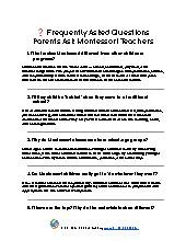 FAQ: Parents Ask Montessori Teachers