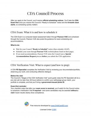 CDA Council Process