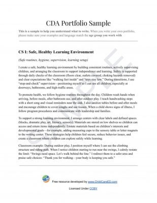 CDA Portfolio Sample