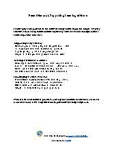 Parent Handout: Supporting Learning at Home