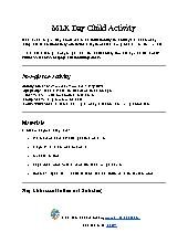 MLK Day Child Activity