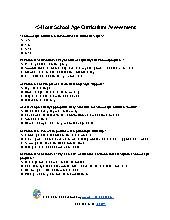 45-Hour School Age Curriculum Assessment
