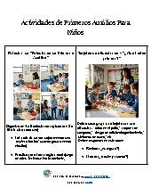 Actividades de Primeros Auxilios Para Ni&ntilde;os 