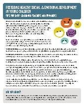 Fostering Healthy Social & Emotional Development in Young Children