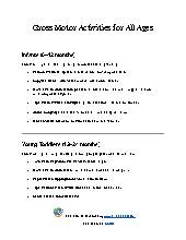 Gross Motor Activities for All Ages 