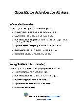 Gross Motor Activities for All Ages 