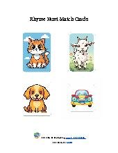 Rhyme Hunt Match Cards