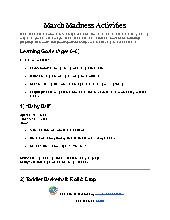 March Madness Activities