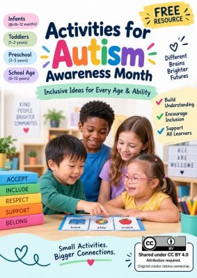 Activities for Autism Awareness Month: Infant and Toddler Inclusion