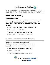 Earth Day Activities