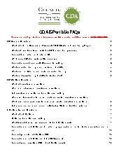 CDA E-Portfolio FAQs