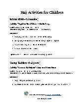 Hajj Activities for Children