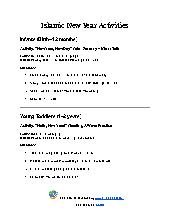 Islamic New Year Activities 