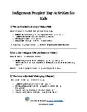 Indigenous Peoples&rsquo; Day Activities for Kids