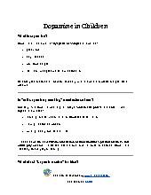 Dopamine in Children