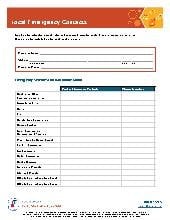 Local Emergency Contact Form