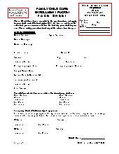 Family Child Care Enrollment Packet Sample
