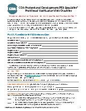 CDA Pre-Virtual Verification Visit Checklist