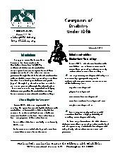 Categories of Disability Under IDEA