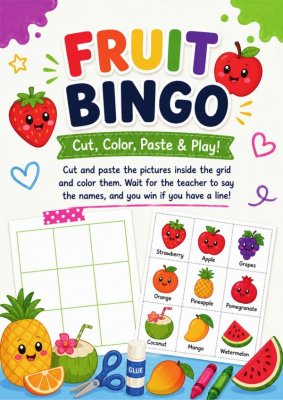 Bingo Cards - Fruits Edition