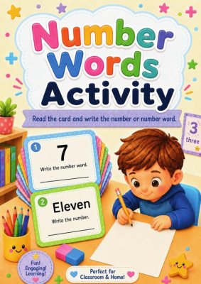 Task Cards - Number Words 