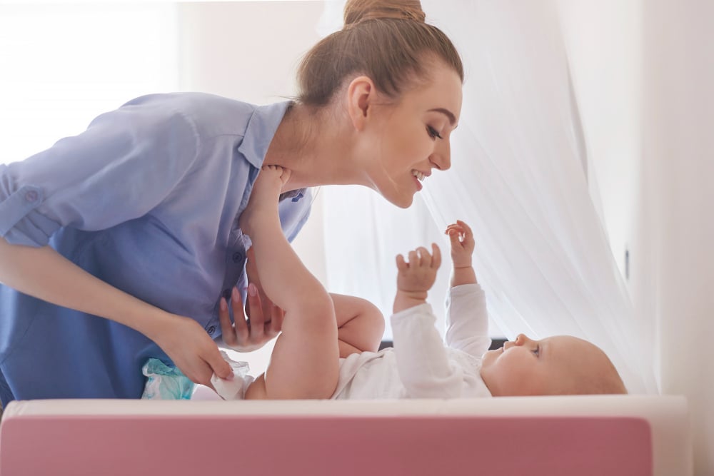 Tender Moments Between Mother And Baby image in article Building secure attachments in group care: practical routines that work