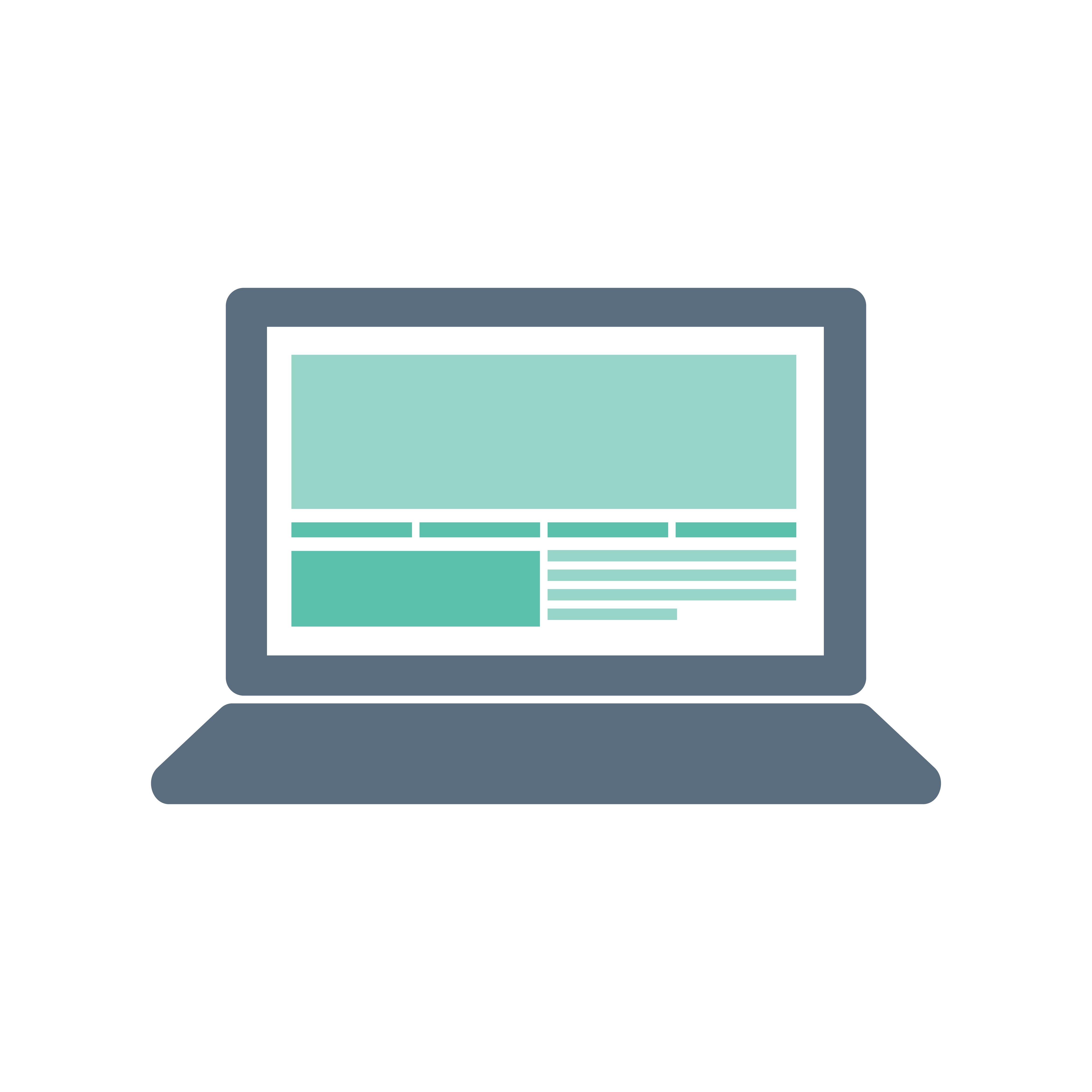 Minimalist Laptop Icon Design