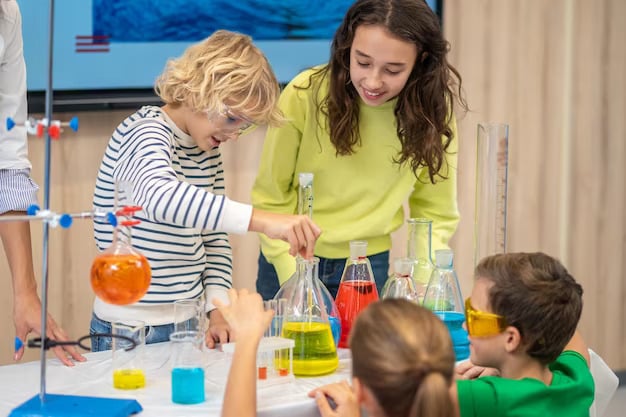 Young Scientists Engaged in Experimentation