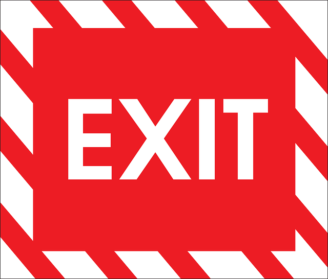 Bold Red Exit Sign image in article How Should Child Care Staff Assign Roles During an Allergy Emergency?