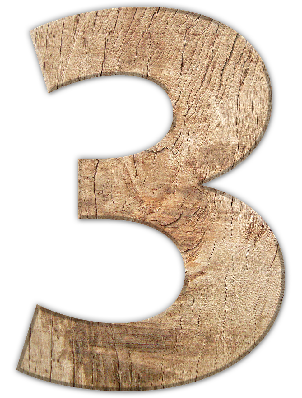 Rustic Wooden Number Three image in article 3 Hour Core of Knowledge Continuing Education Training