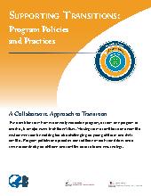 Program policies to support transitions (Mixed ages, Curriculum)