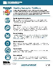 Healthy Eating for toddlers tip sheet