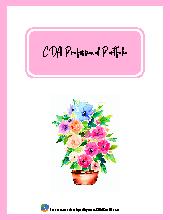 CDA Portfolio Binder Cover Sheet and Tabs Template (Floral). All Ages. CDA.