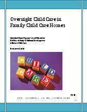 Overnight Child Care Policies. Admin. All Ages.