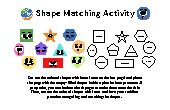 Shape Matching Activity Worksheet