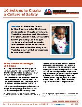 10 Actions to Create a Culture of Safety. Mixed Ages. Safety.