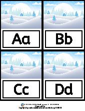 Snowflake Alphabet Sorting. Preschool. Literacy.