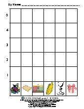 Kwanzaa Roll & Graph Activity. Preschool. Math.